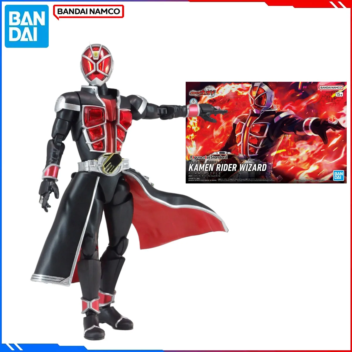 

Подлинная Bandai, оригинальная фигурка Kamen Rider, наборы моделей, стандартная фигурка аниме Kamen Rider, волшебник, стиль пламени, экшн-модель, игрушка