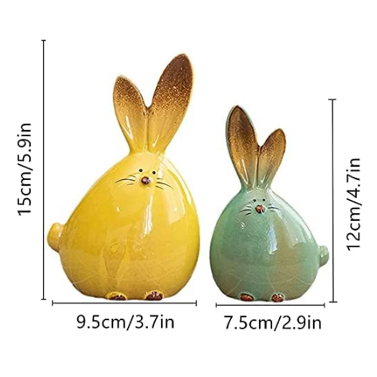 Керамическая фигурка кролика, домашний декор, мебель, статуи животных, фарфор, современное искусство, украшение для дома, ремесла, подарок SQ