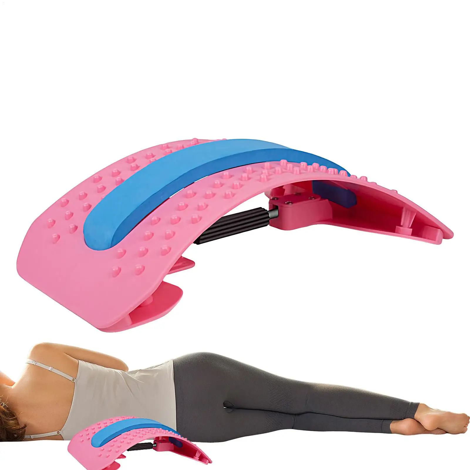 

Устройство для растрескивания талии, портативное устройство для облегчения позвоночника, носилки для спины для плеч, бедер, теленка, подошвенная растяжка, йога, пилатес