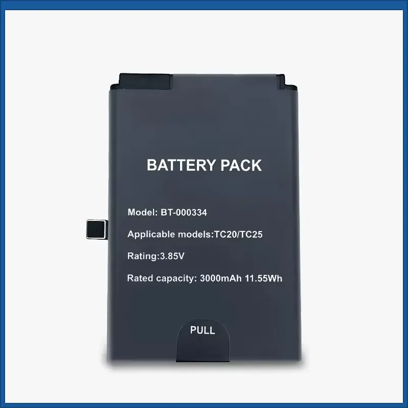 New BT-000334 3.85V 3000mAh Barcode Scanner Battery for Zebra TC20 TC25 BT-000334 BT-000334-01 Barcode Scanner Battery