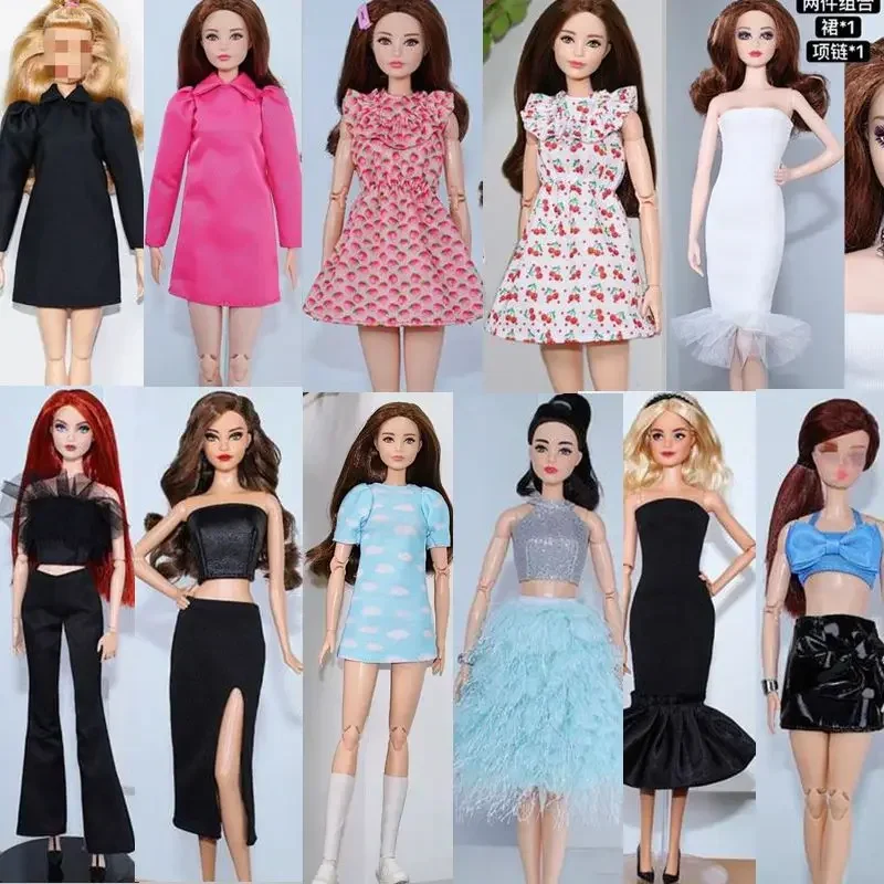 

1/6 Doll Outfits Set for Barbie Clothes for Barbie Doll Dress FR / ST T-Shirt Tank Top Skirt Pants 11.5" Dolls Accessories Toys