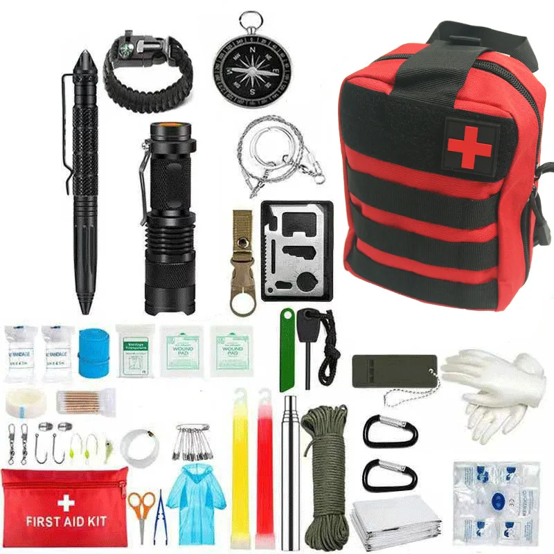 Outdoor Camping Multifunctional Tools  Wilderness Survival Camping Equipment Travel Kit