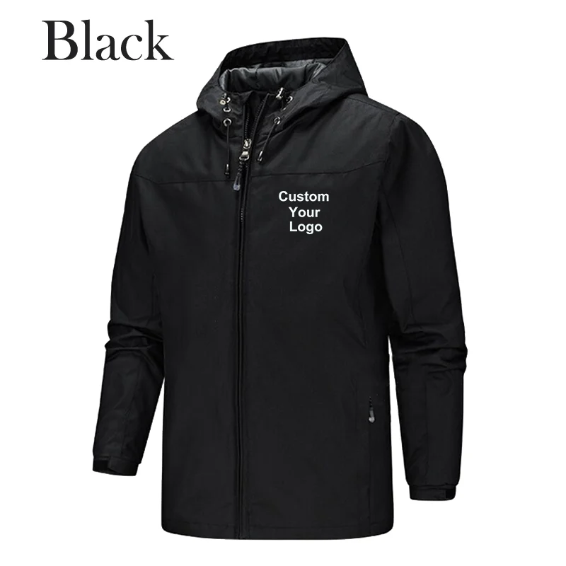 New Men's Custom Your Logo Jackets Waterproof Windproof Breathable Jacket Men Fashion Outdoor Mountain&Hiking Softshell Jackets
