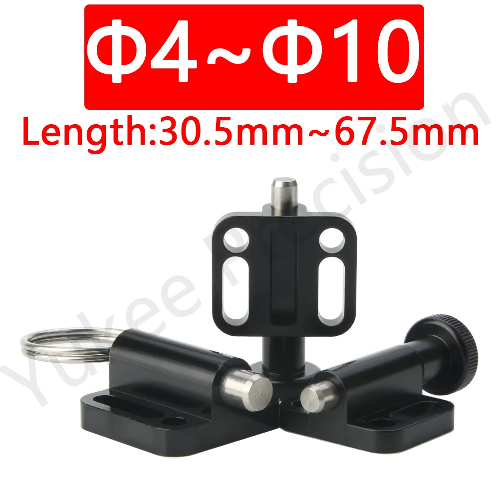 

Dia 4/5/6/8/10mm Pin Stainless Steel/Carbon Steel Flanged Indexing Plungers Return Type/Self-locking Spring Loaded Knob Plunger