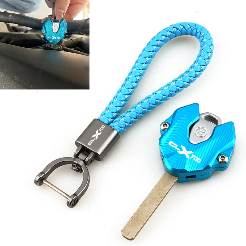 

Motorcycle Aluminum Alloy Key Cover Case Shell Keychain Key Chain For CFMOTO CF MOTO CLX700 700CLX 700CL-X CLX 700 Accessories