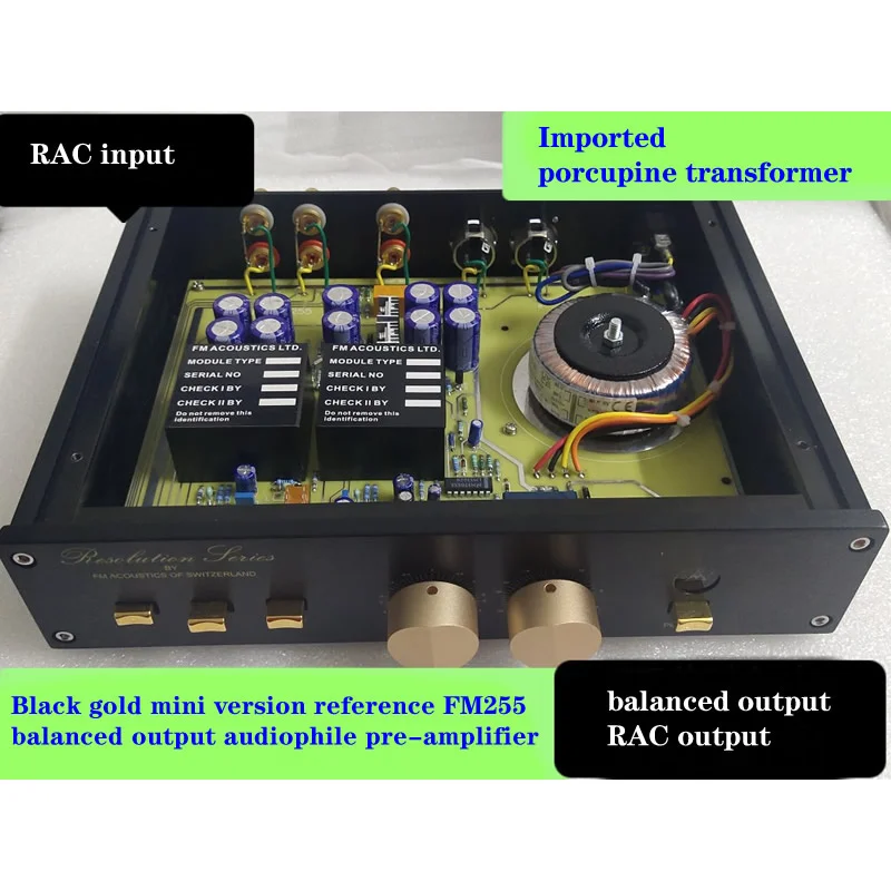 Replica Switzerland FM255 Hi-End preamplifier,110V or 220V two RAC inputs, balanced output and RAC output