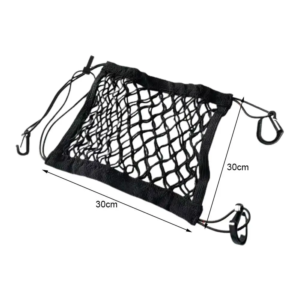 Motorcycle Cargo Net High Elastic Double Layer Motorcycle Net for Helmet Storage Bungee Cargo Net Motorcycle Luggage Net K0S4