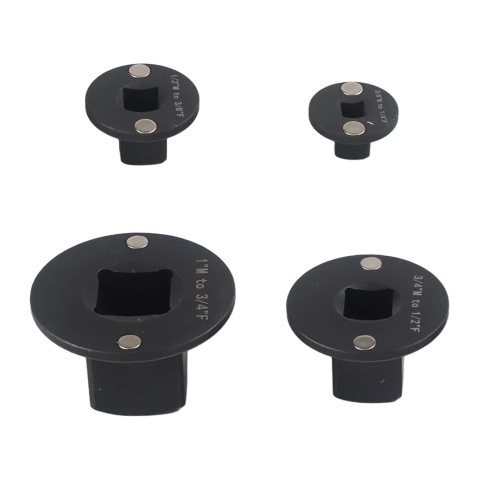 Low Profile Socket Adapter Set 4PCS Featuring Magnetic Holder and Non Slip Grip for Enhanced User Control in Confined Work Areas