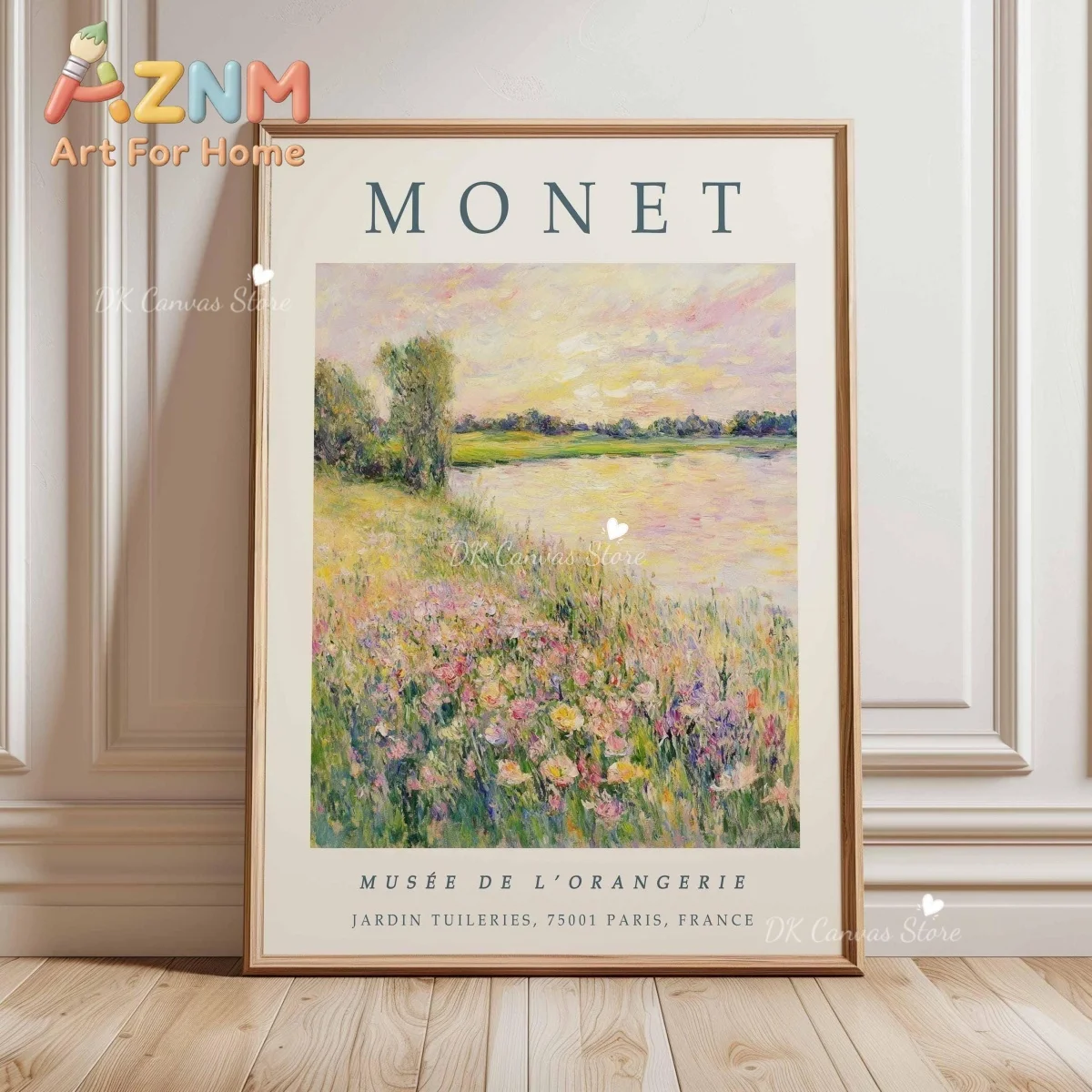 Monet Floral Aesthetics Canvas Print Poster Vintage Botanical Nature Art Prints Living Room Bedroom Wall Art Home Decor Poster