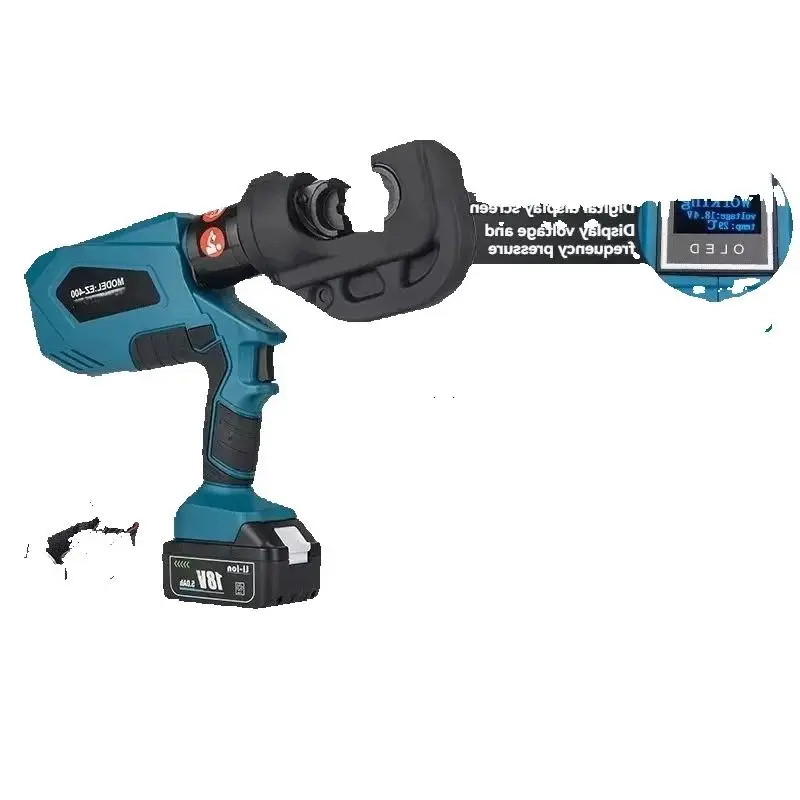 

Rechargeable Hydraulic Pliers EZ-300/EZ-400 - Cable Cut & Crimp Tools with 2 Batteries