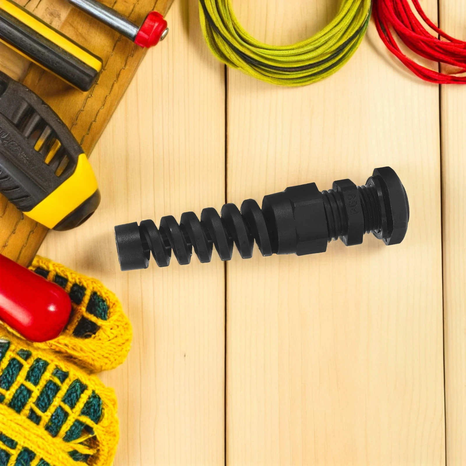 

10Pcs Strain Relief Cord Connector Nylon Waterproof Cable Gland Adjustable Spiral Grip for Industrial Automotive Marine Outdoor