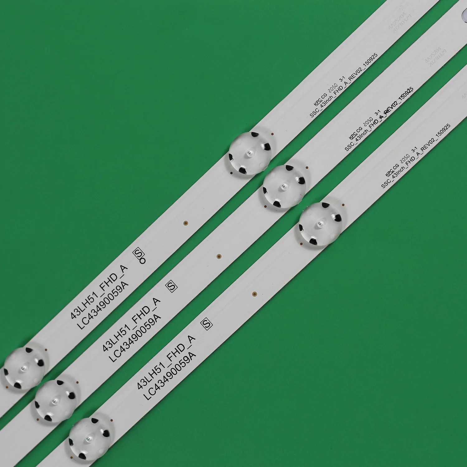 Nouveau 3 PIÈCES 7LED 830mm LED bande pour 43LJ5500 43UJ6300 LC43490062A LC43490063A LC43490064A LC43490060A 43UJ6350 43LV761H-ZA