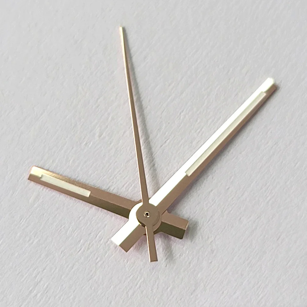 Aiguilles de Montre Modifiées, Logbook Shoous Vert, Accessoires de Montre pour Mouvement NH35/NH36/4R/7S, Argent Or Rose