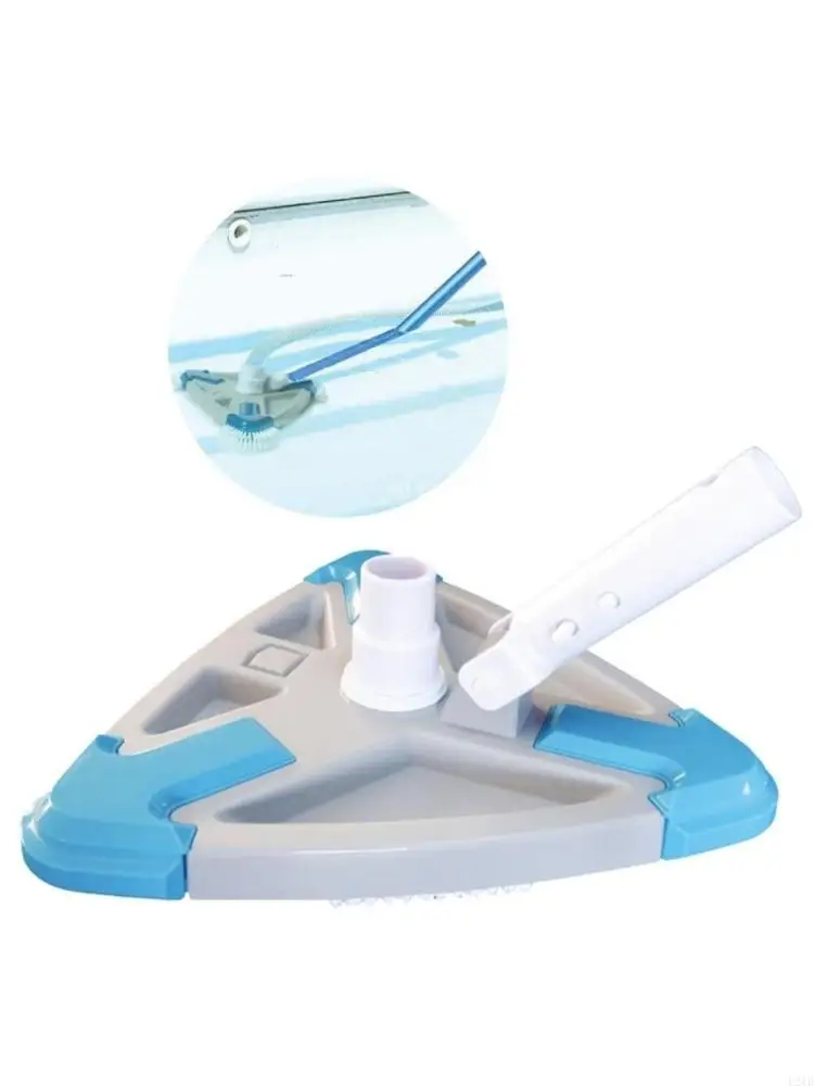 

Triangular Pool Cleaner Head Safe On Sensitive Surfaces Strong Bristle Brush