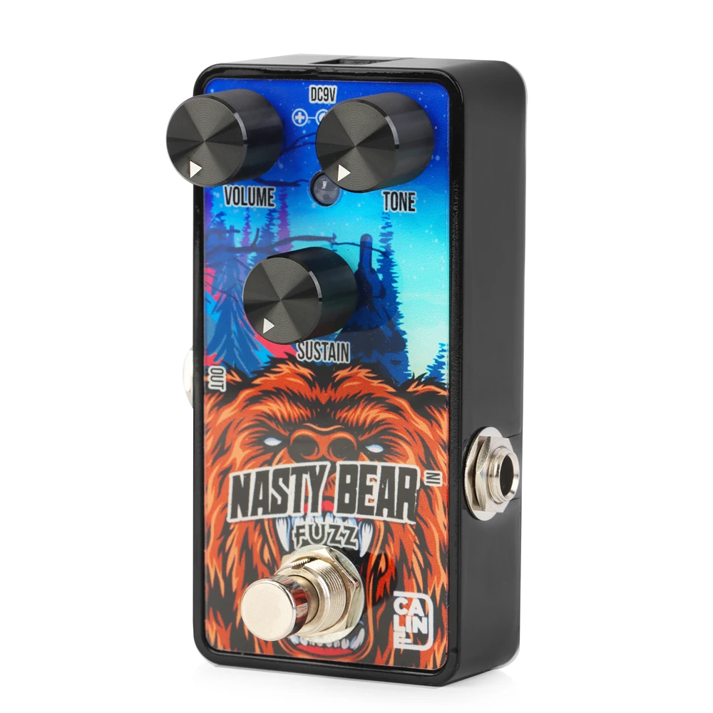 Caline G014 Nasty Bear-Pedal de efecto de guitarra clásica Fuzz, True Bypass, piezas y accesorios de guitarra eléctrica