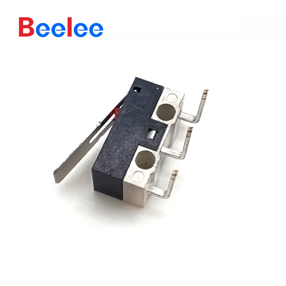 500PCS GBeelee 3 Pins 0.1A30VDC Switch Micro On Off Micro Switch Blade Endstop Microswich Small Micro Limit Switch For Microwave