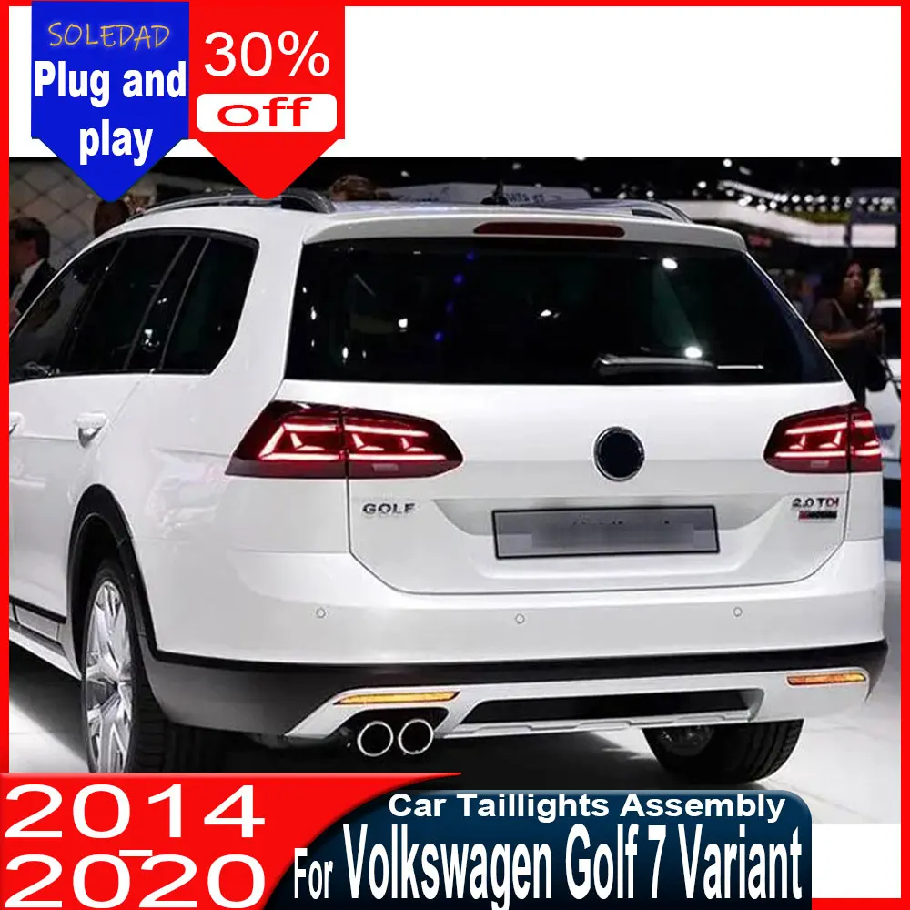 Car Tail Lights For Volkswagen  Golf 7 Variant VW 2013-2020 sport Rear Brake Turn Signal Automotive Accessories