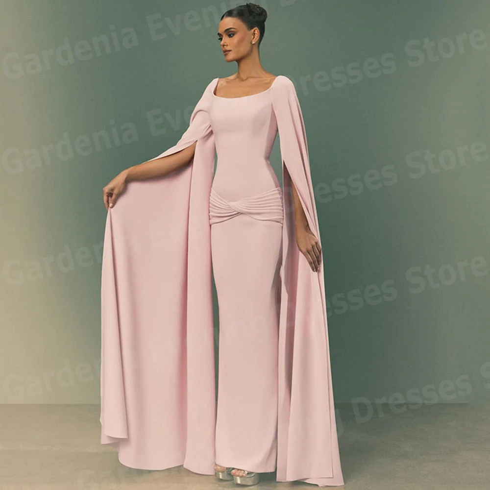 

Simple Mermaid Women's Evening Dresses Party Pleated Abendkleider Hochzeit Prom Gowns شارون سعيد فساتين سهره Satin Customized