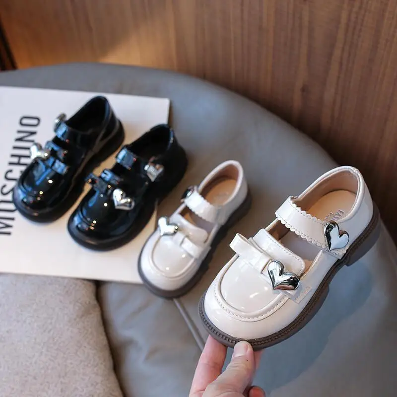 

Kawaii Casual Shoe Fashion Childrens Shoe 2025 Autumn New Girls Leather Shoes Princess Shoes Fashion Kids Shoes Lady Soft Sole