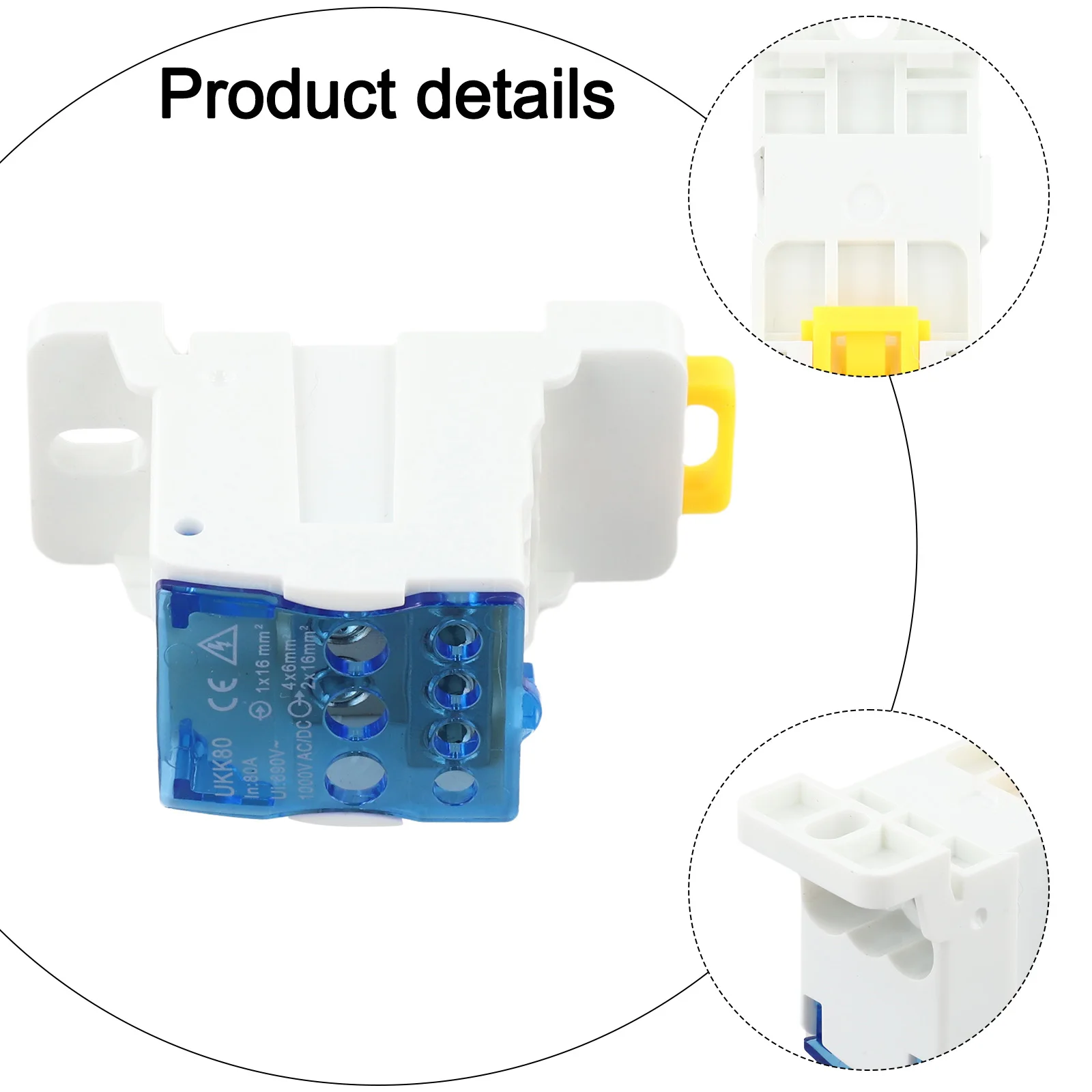 69.2*45.9*29.5 مللي متر صندوق وصلات توصيل كهربائي موصل كهربائي 1 في 6 خارج التكوين التيار المتناوب 690 فولت توزيع الطاقة