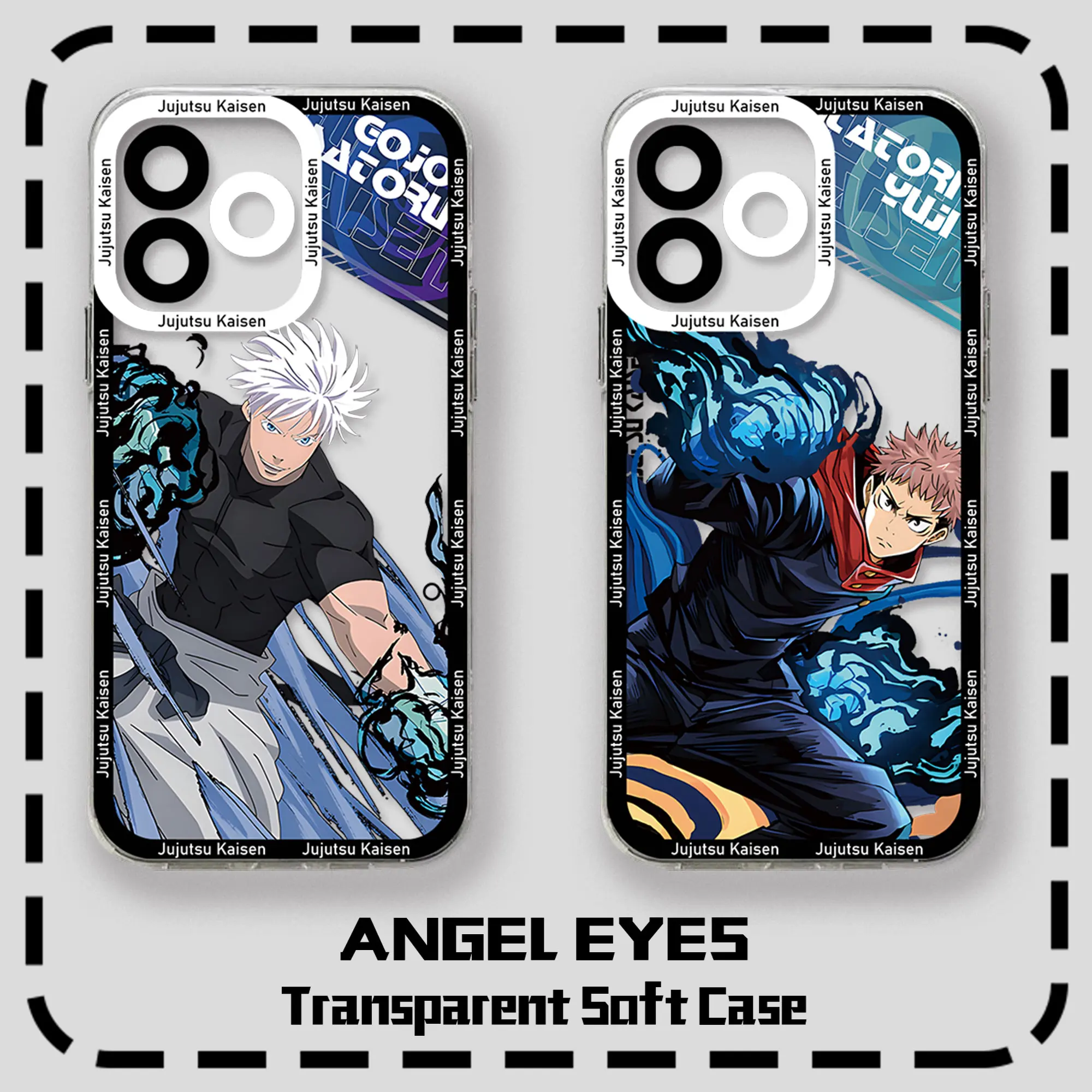 Anime Jujutsu Kaisen Phone Case For VIVO Y28 V30e Y75 Y03 Y36 Y100 Y17s Y76 Y22s Y16 Y50 Y21 Y20 V29 V23e V21e 5G Transparent