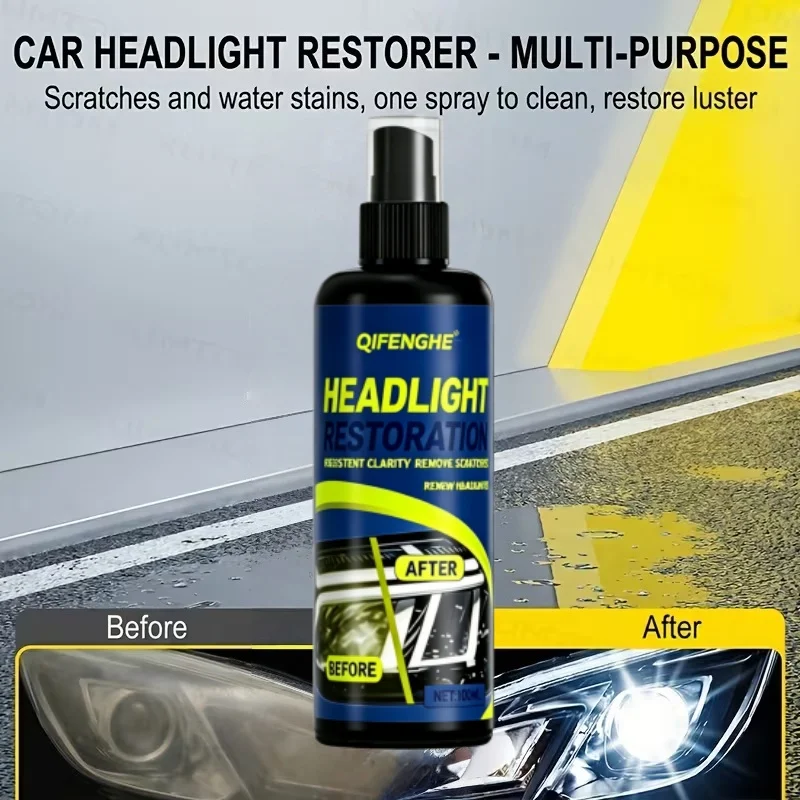 

Long-lasting Headlight Renewal Solution, Prevent Re-yellowing After Restoration