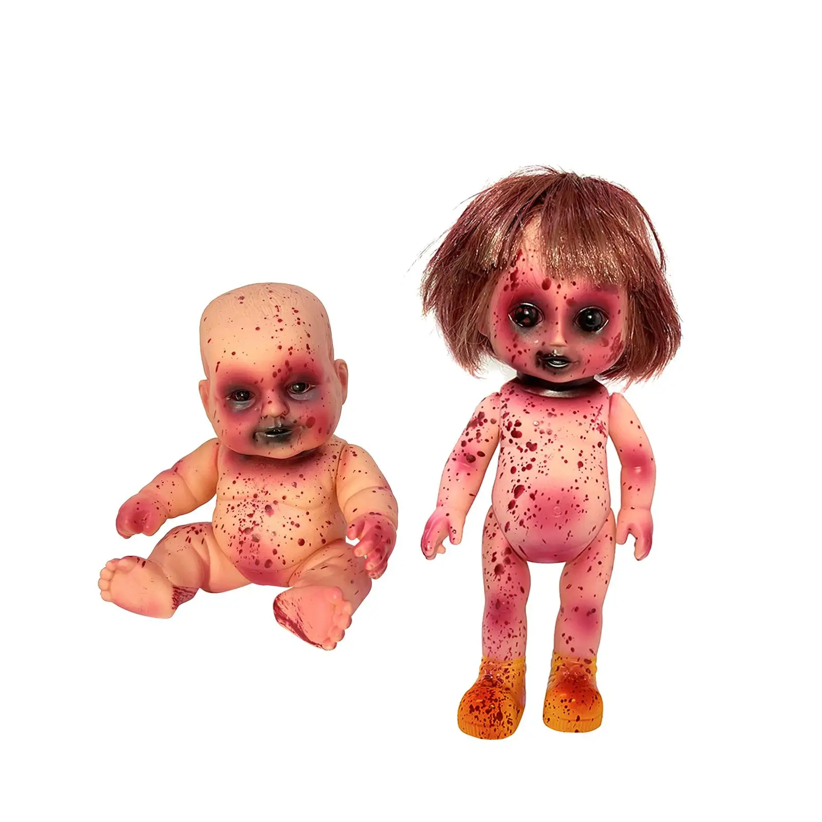 Muñeca de zombi terrorífica para colgar, ideal para fiestas de Halloween, aniversarios y bailes de graduación.