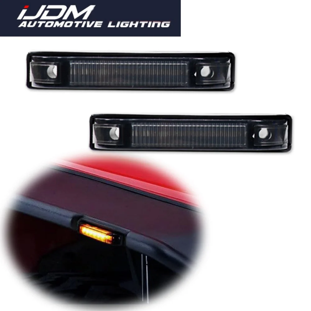 

Для Jeep Wrangler TJ JK и JL Bushwacker Flat Style Автомобильные светодиодные фонари для крыльев, боковые габаритные указатели поворота, парковочные огни // дальнего света