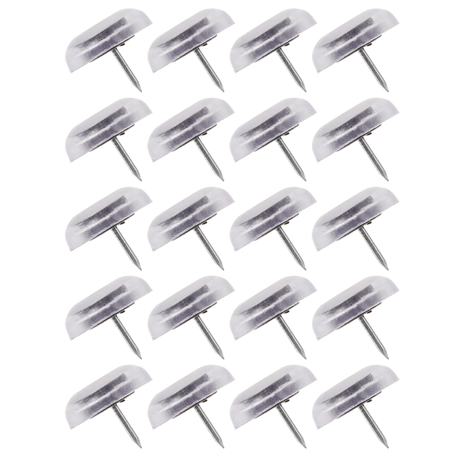 

20 Pcs Desk Legs White Chair Spikes Foot Sleeve Slider Adjustable Feet Protectors Mat Covers