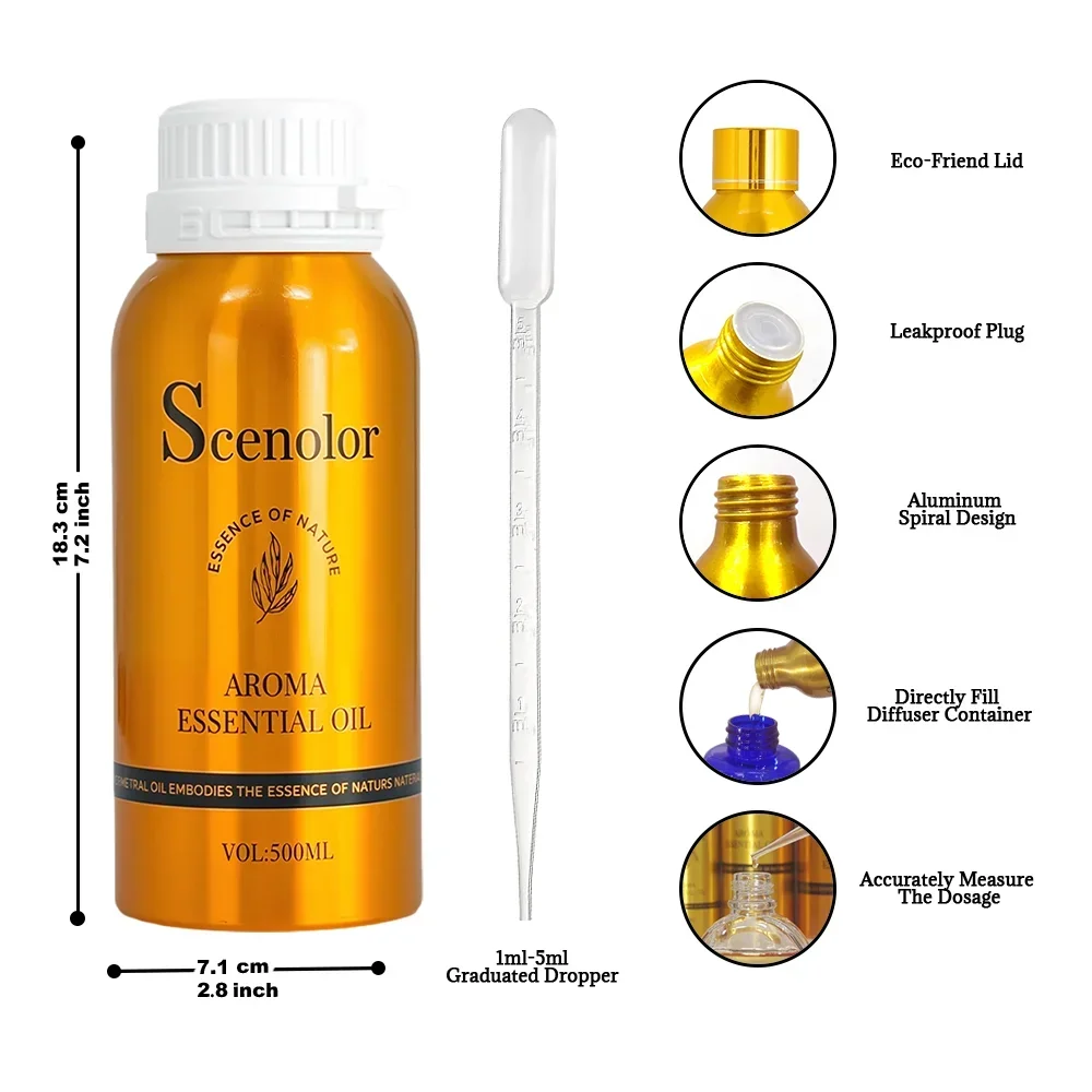 500 مللي فندق غرفة العطر الناشر لمتجر الملابس الراقية المنزل معطّر الهواء جهاز رائحة لتنقية الهواء زيت طبيعي