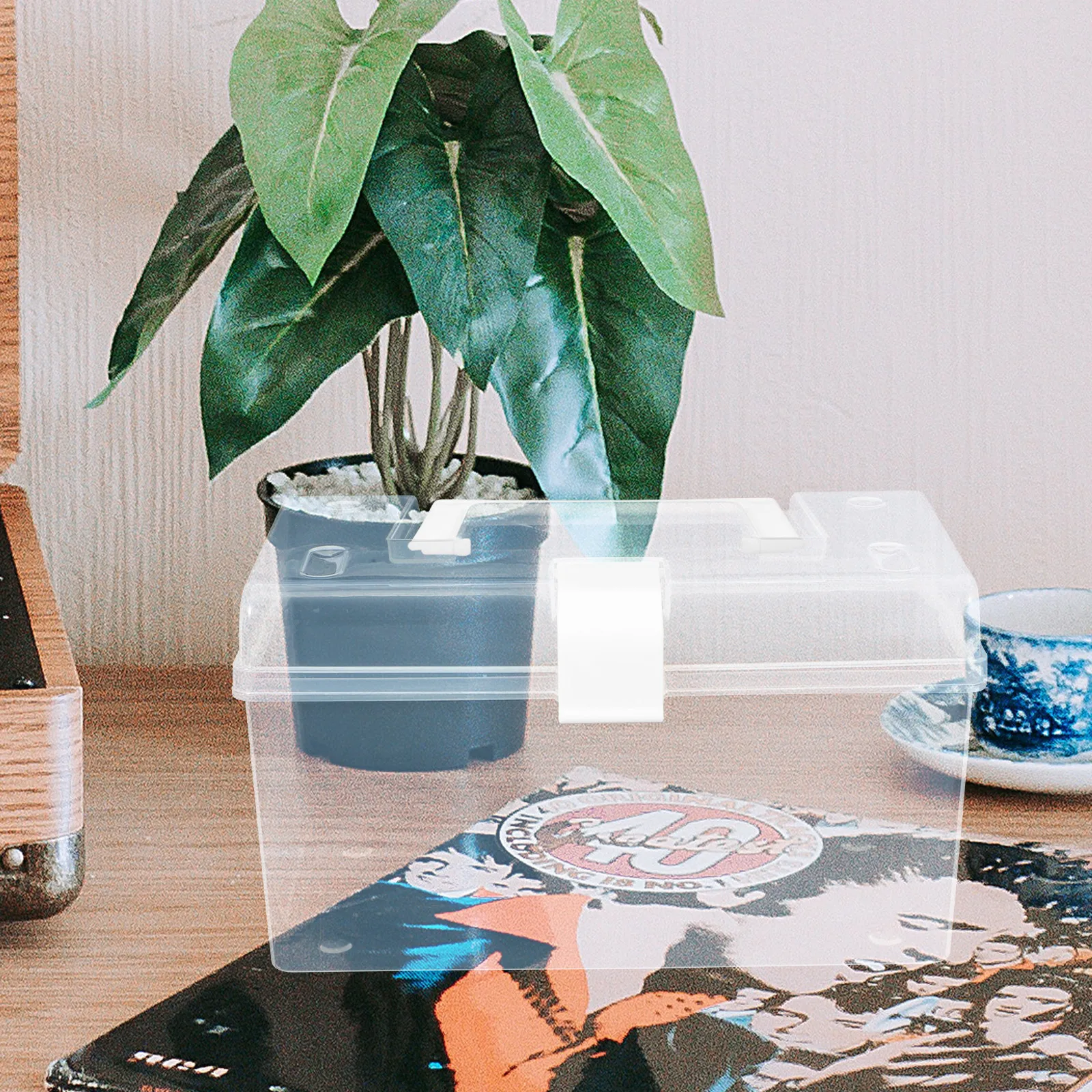 

Портативный аптечный ящик-органайзер для хранения лекарств, домашний, размер L, белый, пластиковый, контейнер для медикаментов, аварийный набор