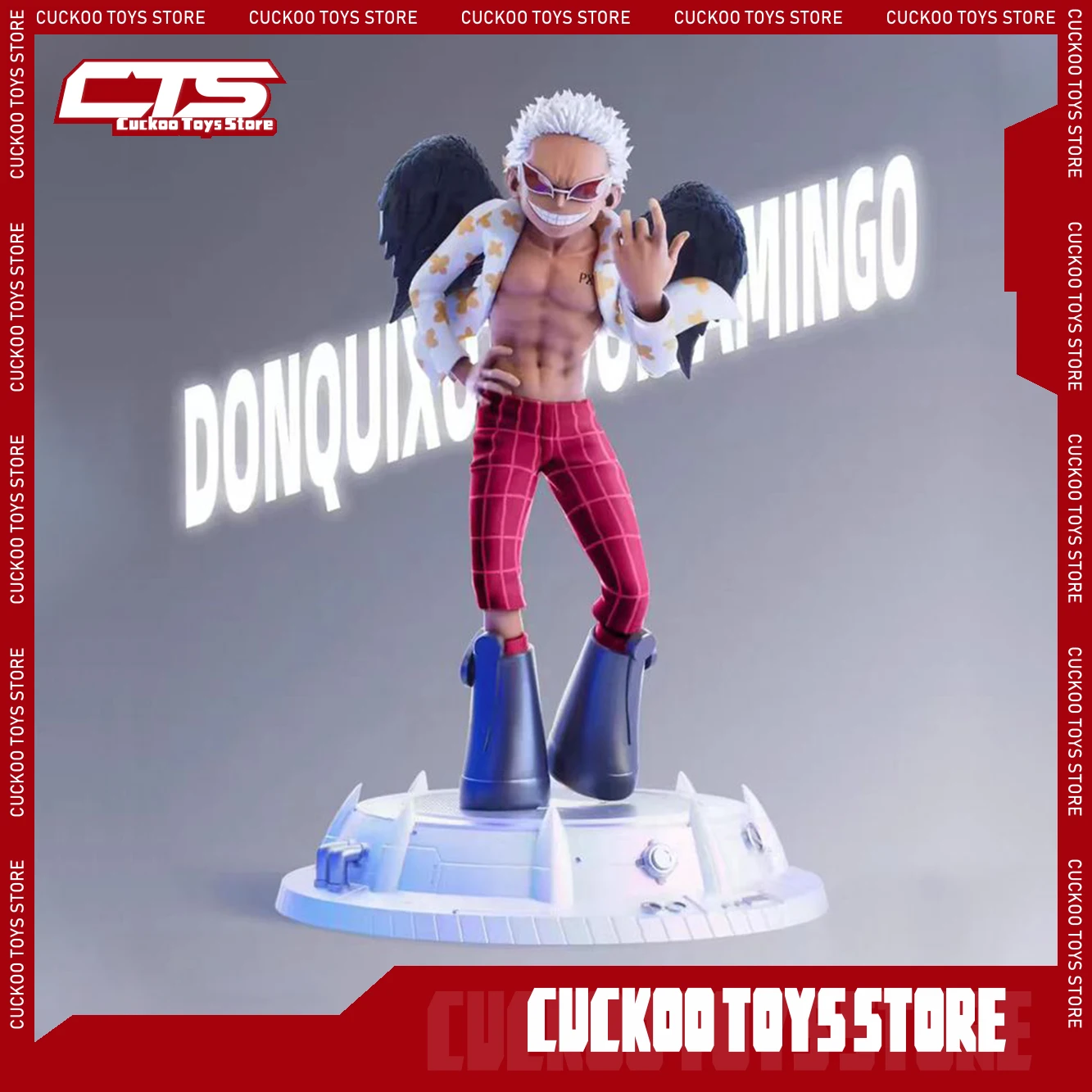 

Цельная фигурка Donquixote Doflamingo, Аниме фигурки, модели кукол, коллекция автомобилей, украшение интерьера, игрушки, подарки на день рождения