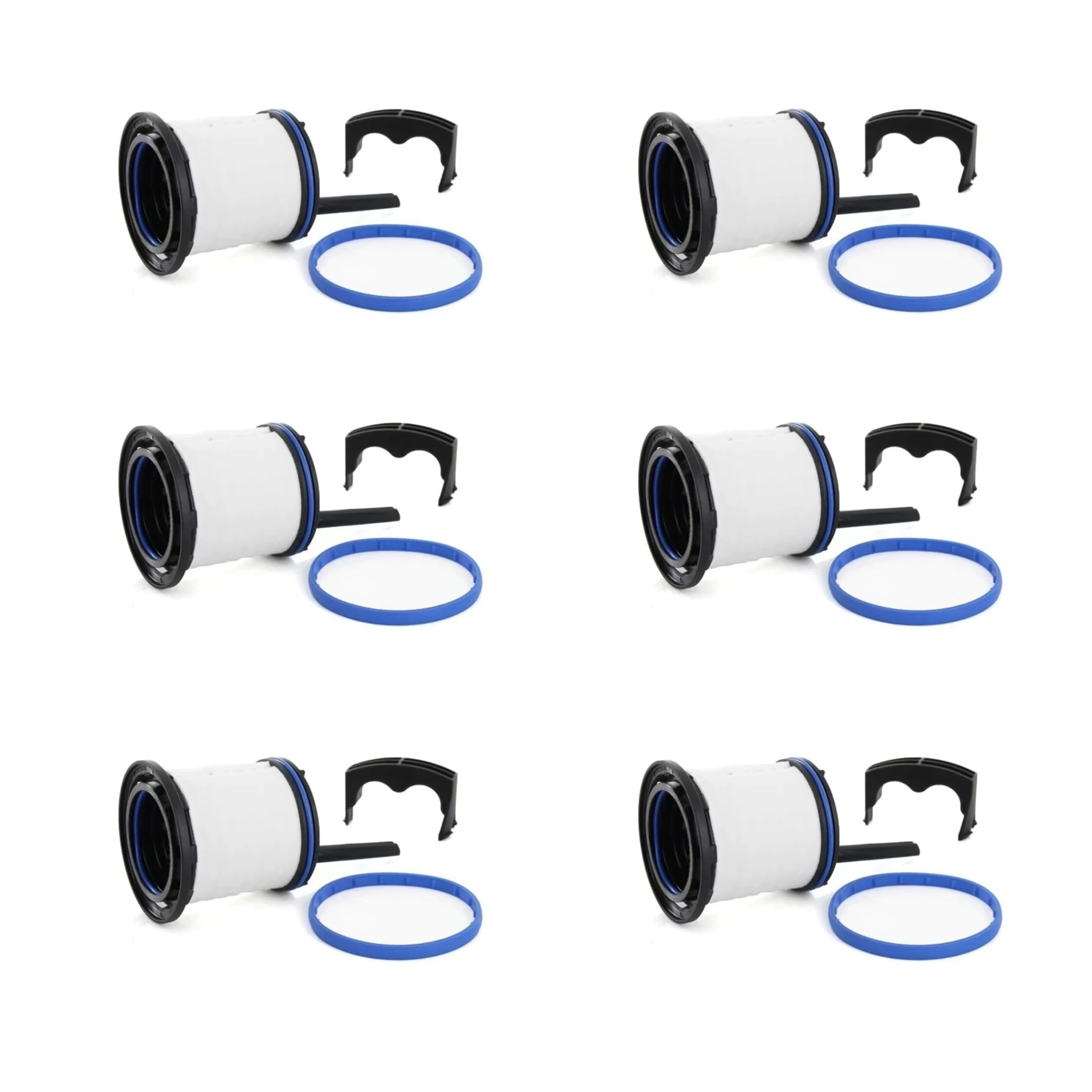 6pcs Car Fuel Filter 8W0127434 For Aud Allroa Avan B9 C8 D5 A4 A5 A6 A7 A8 S Q5 (FYB, FYG) 2.0 TDI 30 35 40 45 50 55 Mild Hybrid