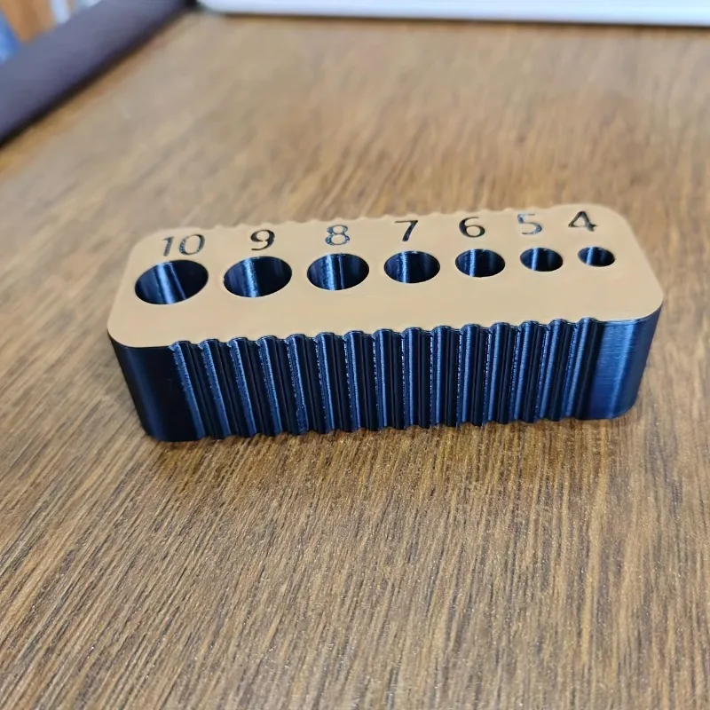 1pc Drill Guide - with Metric Scale and Numbered Holes, Suitable for Wood & Drywall - Compatible with 4-10mm Drill Bits