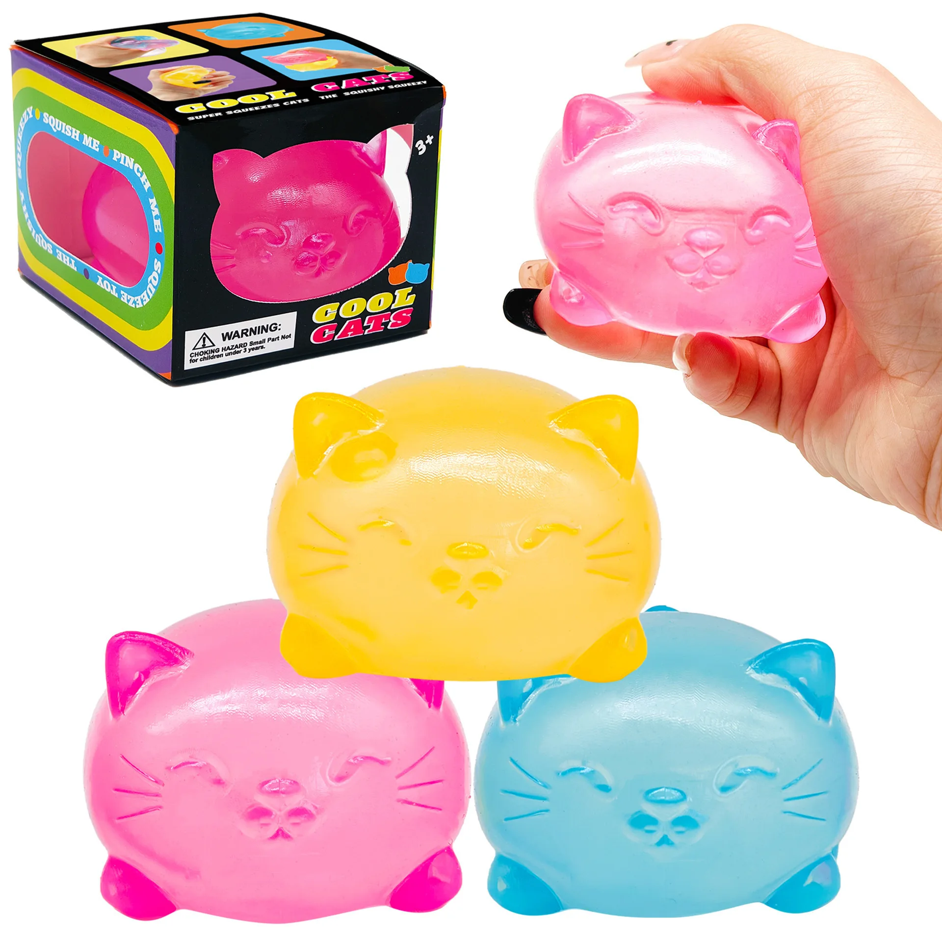 1 Stück Maltose Katze Stressabbau Ball Needot Cat Pinch Stressabbau Spielzeug Pinch Musik Stressabbau Artefakt in vier Farben erhältlich