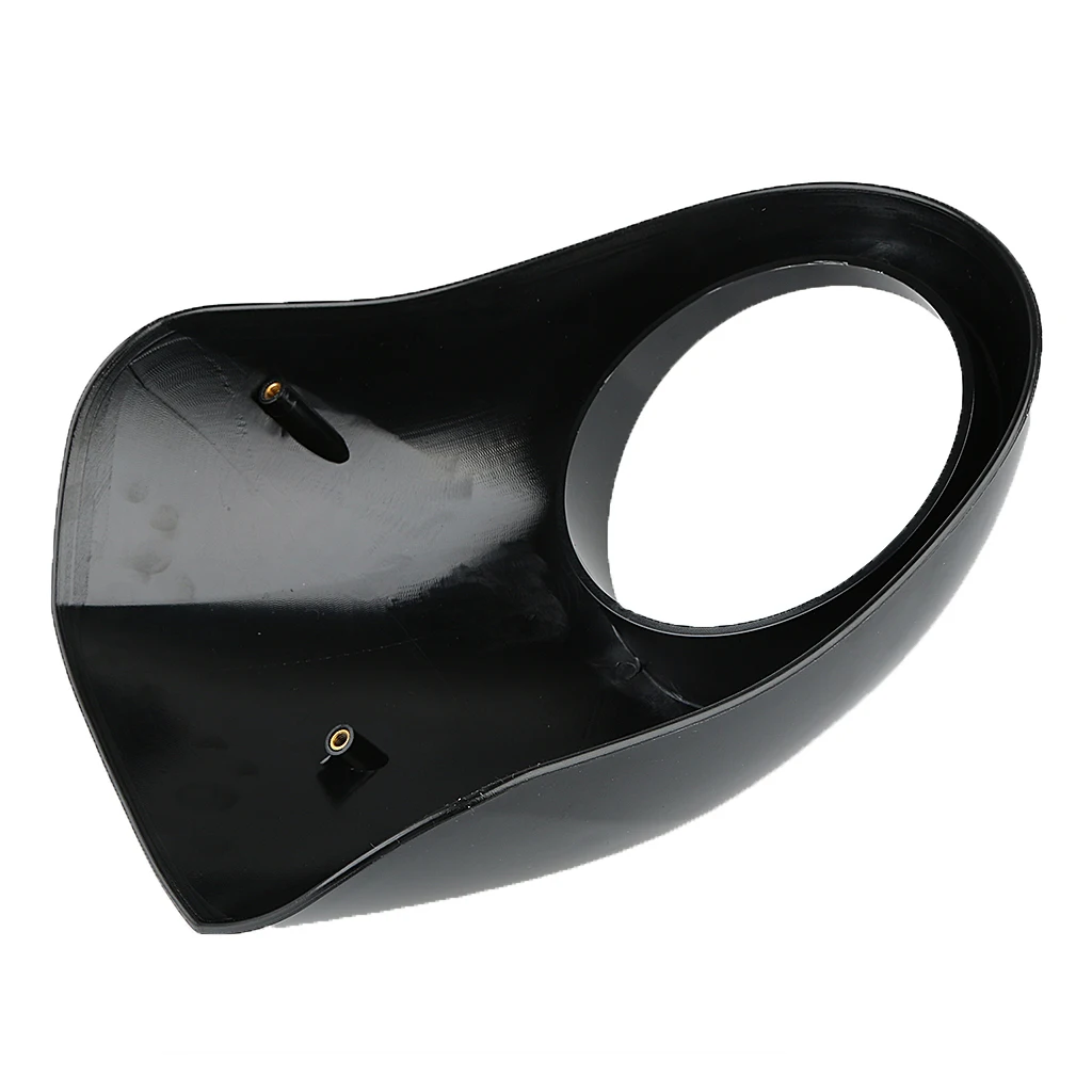 Headlight Fairing Black Metal Universal Motorcycle Bezel Mask Custom Fairing for Sportster FX Upgrade