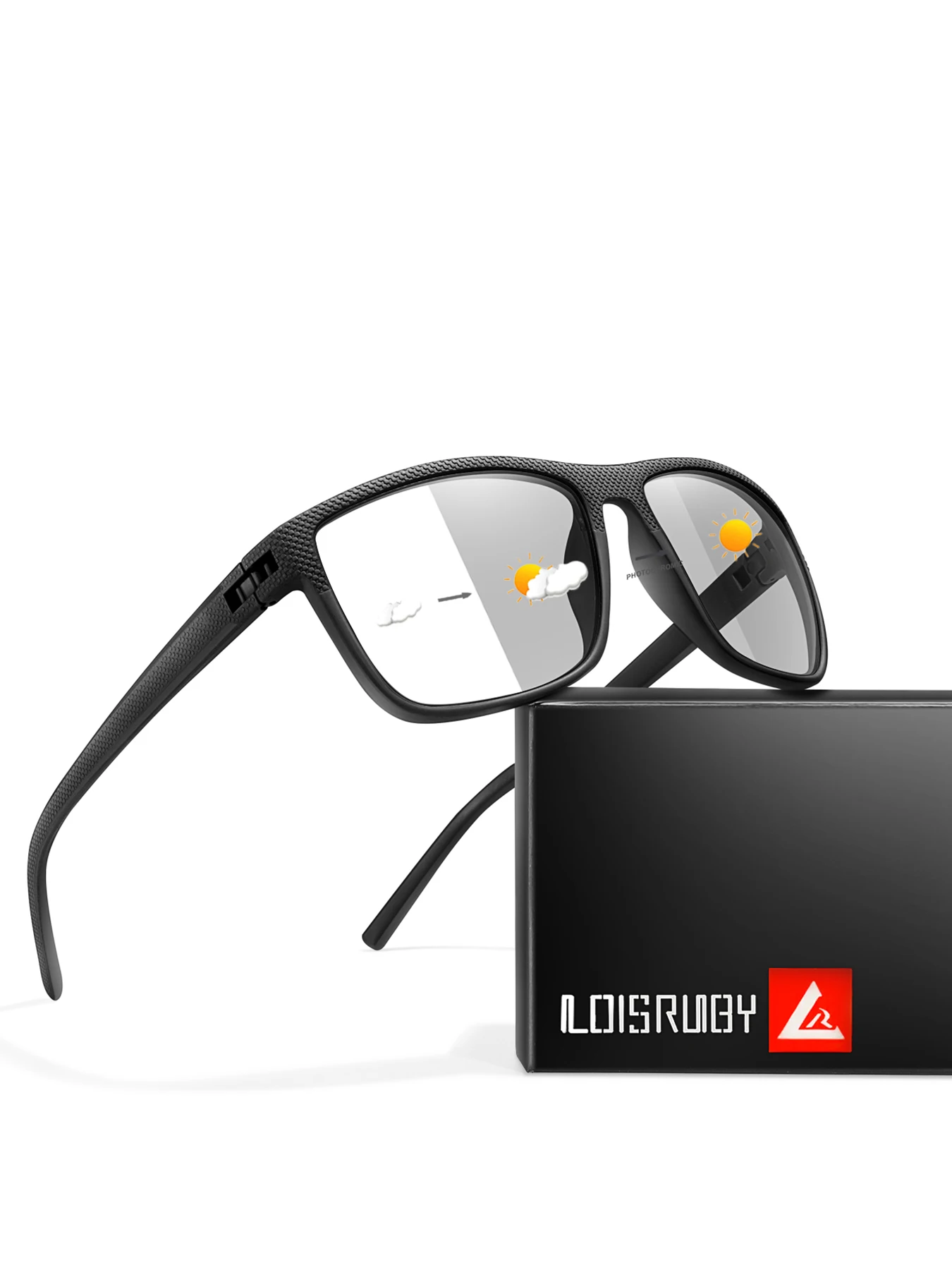 AliExpress LOISRUBY Photochromic Cycling Sports Sunglasses Classic Square Shades For Men And Women Outdoor Sports Running Hiking Baseball Glasses