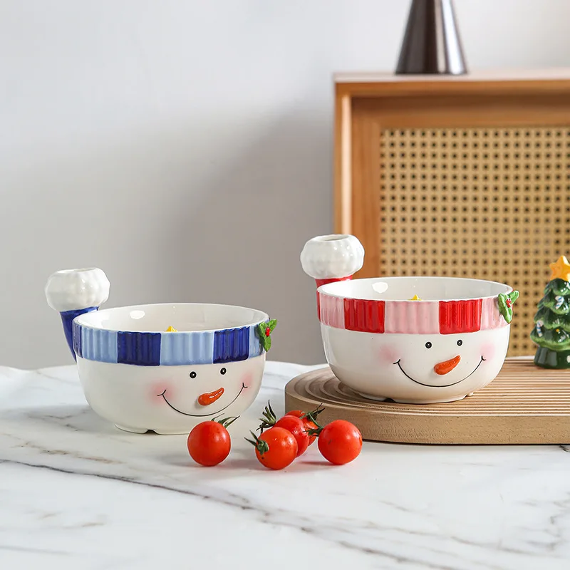Christmas Ceramic Automatic Vortex Fruit Washing Bowl, Rotating Flow Fruit & Vegetable Purification Basin, Kitchen Accessories