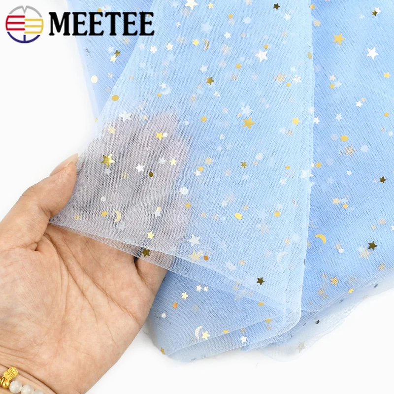 

90*150cm Sequins Mesh Fabric Background Cloth Princess Puffy Skirt Gift Package Wedding Dresses Fabrics DIY Sewing Accessories