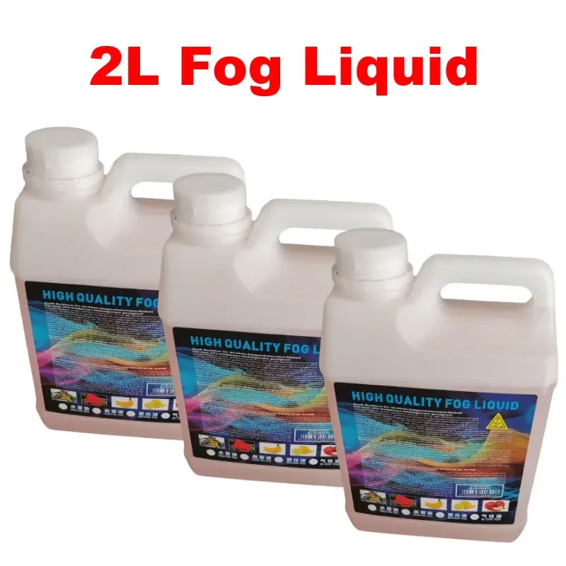 2L Water Smoke Fog Oil Liquid for Stage Water Smoke Machine Low Lying Fog Machine Wedding Dancing Vocal Concert Special Effect