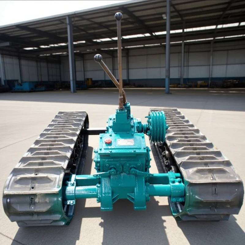 Custom Metal Rubber Composite Crawler Chassis, Multifunctional Undercarriage Parts for Excavator and Pump Truck Equipment view 4