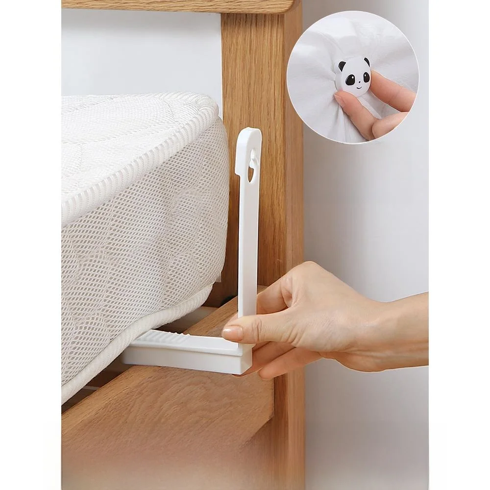 No-Needle Safety Invisible Bed Sheet Corner Clip Mosquito Net Cover Fixed Plastic Clamp Secure Bedding Anti-Skid Quilt Holder