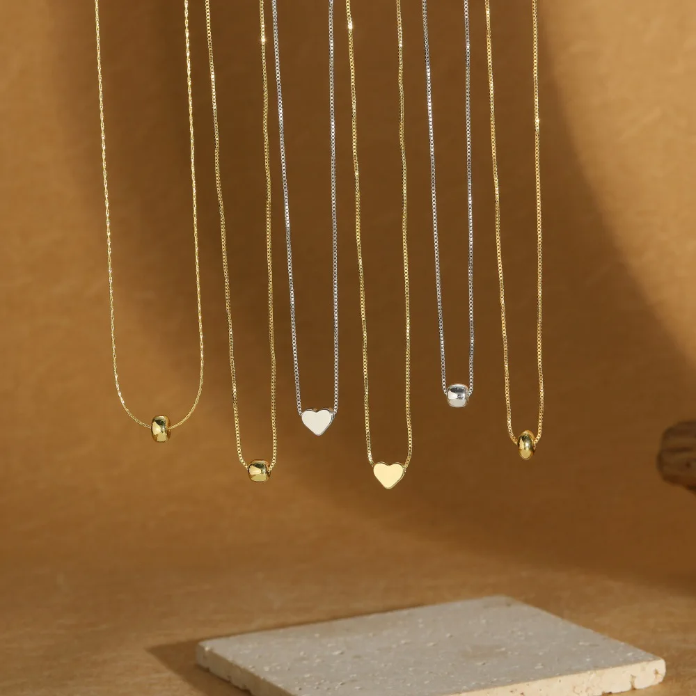 Hot-selling love simple fortune Doudou shape accessories necklace pendant atmospheric gentle confidence pendant