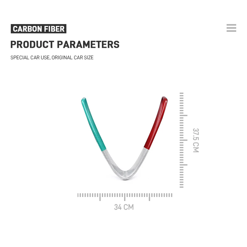 ل ألفا روميو جوليا 2017-2019 ألياف الكربون الحقيقية شبكات المصد الأمامي للسيارة الخامس الإطار الديكور ملصق الكسوة الملحقات الخارجية