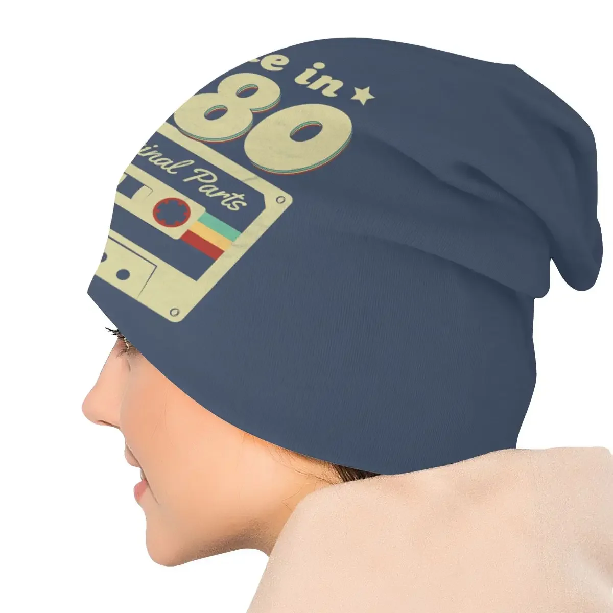 Hecho en 1980, todas las piezas originales, gorro tejido, gorro para hombre, fresco, Unisex, 40 años, 40 cumpleaños, regalo, gorros