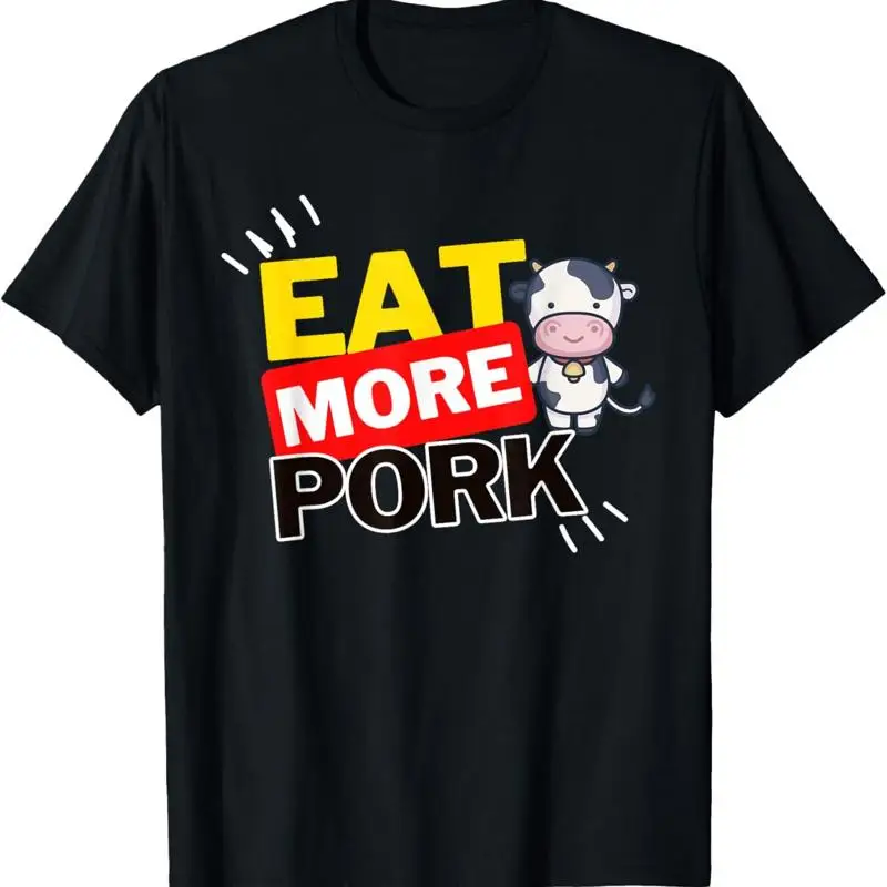 

Футболка с забавными животными Eat More Pork