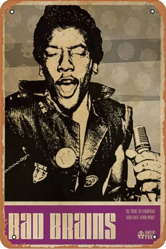 Металлический плакат в стиле «плохой мозг», жестяной ретро-декор для стен дома, улицы, ворот, баров, клубов, ресторанов, кафе, магазинов, пабов, Gi