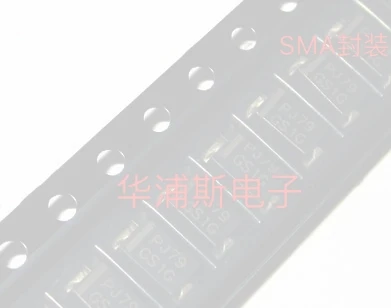 100pcs 100% orginal new SMD GS1G-T original disk 1A 400V rectifier fast recovery diode screen printing GS1G package SMA