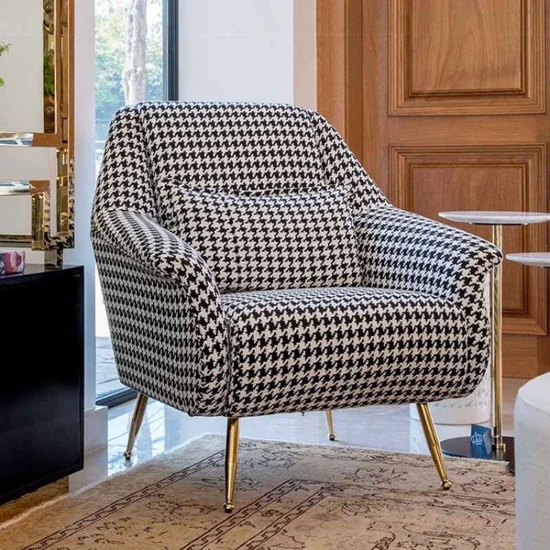

Nordic Luxury Living Room Sofa Chairs Single Handrail Lounge Living Room Sofa Recliner Comfort Sillon Reclinable Furniture QF50K
