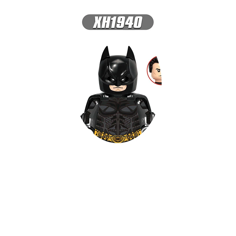 Bloques de construcción de héroes de HEROCROSS X0341 para niños, figuras de acción de Anime, Batman, Joker, Catwoman, muñecas, Rompecabezas de imágenes, juguetes de ensamblaje